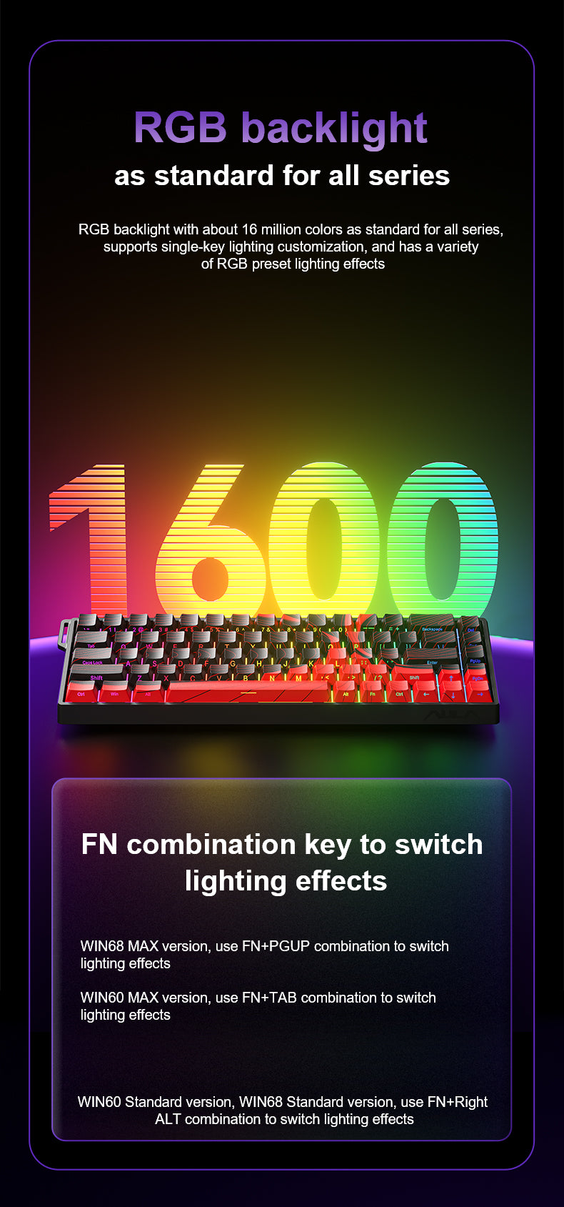 AULA WIN60HE Magnetic Switch Keyboard